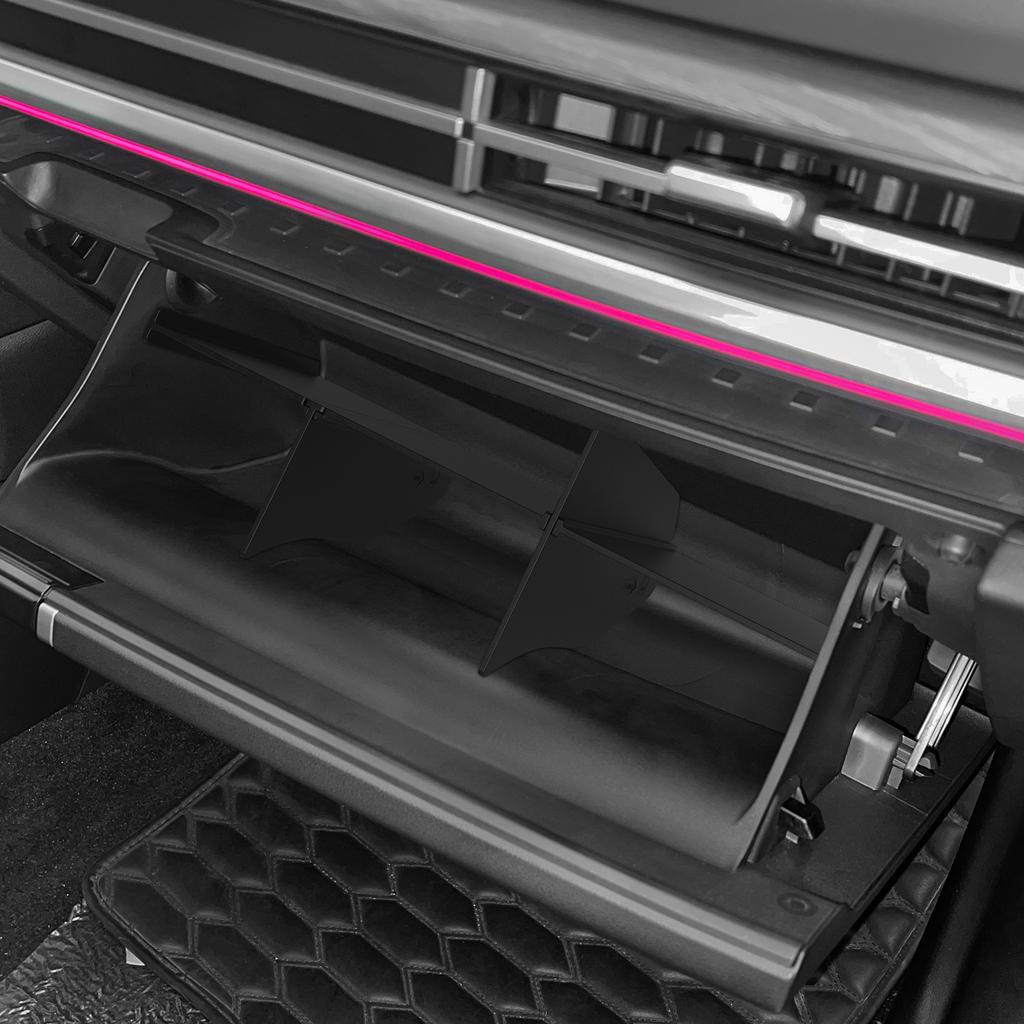 for Hyundai Santa Fe 2025 2025 Glove Box Partition Storage Case Tray Organizer Car Interior Accessories Black