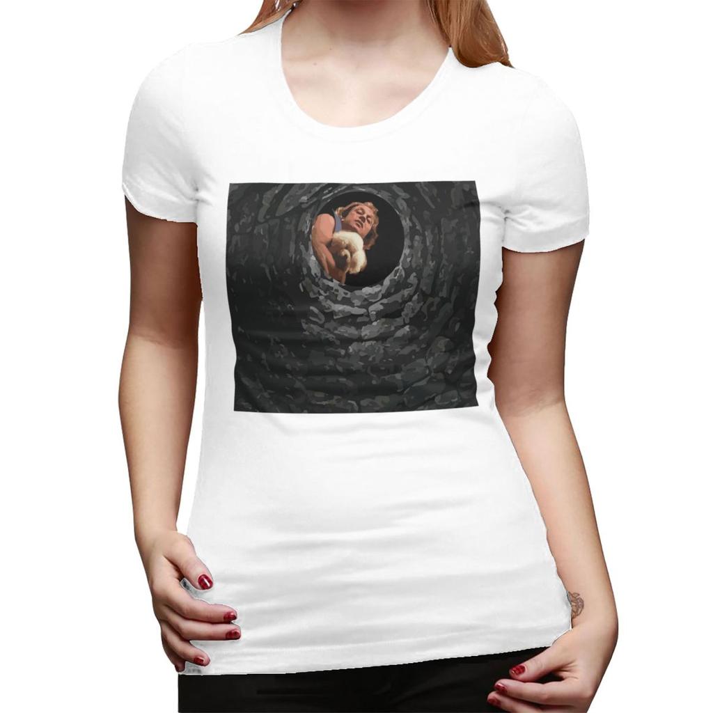 Buffalo Bill Looking Down Well TShirt for Women Crew Neck Streetwear T Shirts Womens Short Sleeve Summer Clothes Tops