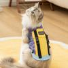 Autumn and Winter Cat Clothes Go Out Backpack Type Tooling Vest Adult Cat Kitten Puppy Dog Two Feet Pet Cat Clothing