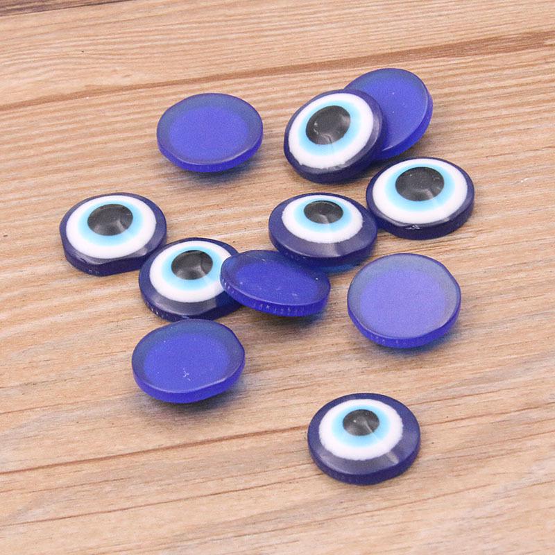 Blue Evil Eye Resin Sticker for Jewelry & Phone Accessories (10-20mm)