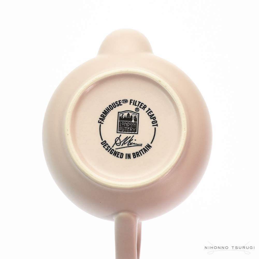 LONDON POTTERY Farmhouse Teapot, 2-Cup, Nordic Pink, 580151