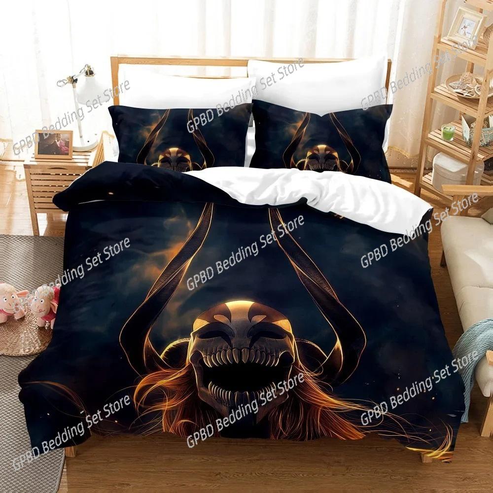 Anime Bleach Toushirou Ichigo Bedding Set Single Twin Double Queen King Cal King Size Bed Linen Set