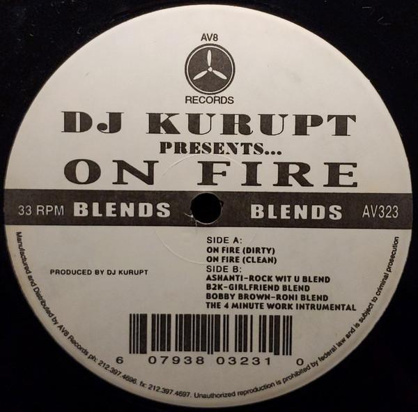 

12inch Record DJ KURUPT - On Fire AV323 AV8 Records US Rap & Hip-Hop/R&B Used