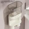 Smart Mouthwash Dispenser 600ml Wall-Mounted Mouthwash Container Rechargeable Bathroom Mouthwash Dispenser with 2 Magnetic Cups