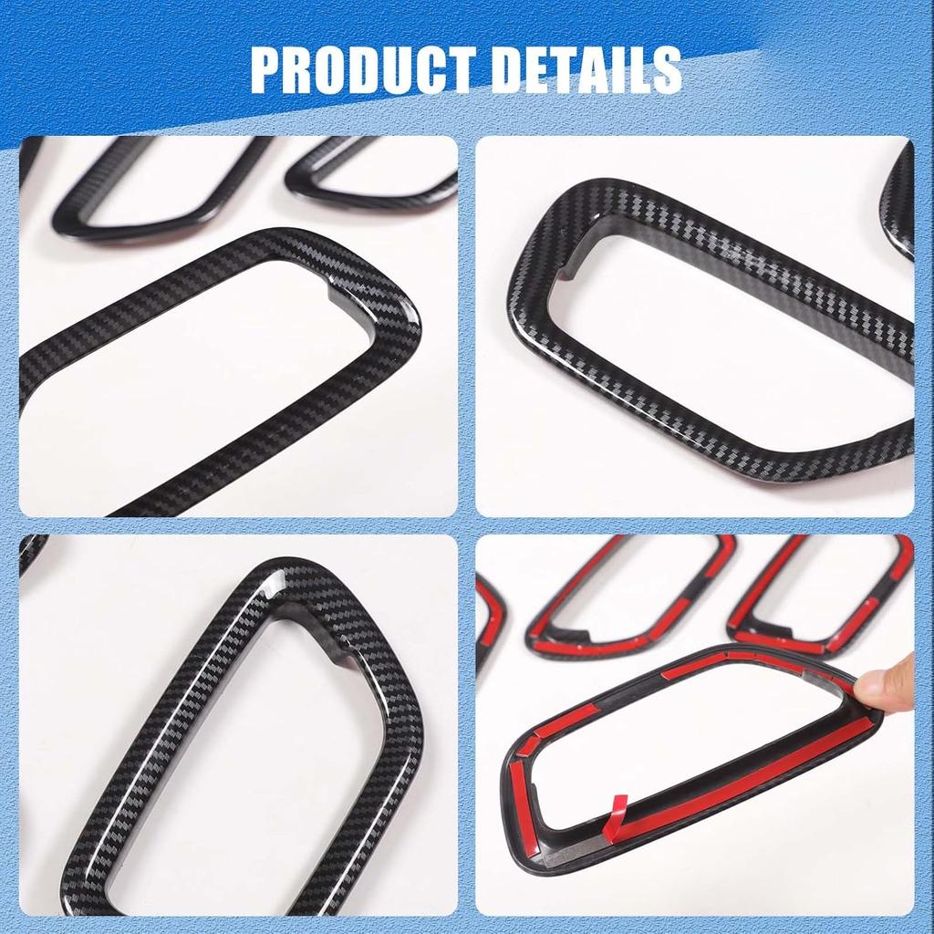 Interior Door Handle Frame Trim Compatible with Honda Pilot 2023-2025/ Honda Passport 2026 Accessories, ABS Inner Door Handle Panel Protector Cover