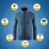 Men Outdoor Jacket Stand Collar Zip Placket Breathable Pocket Ultrathin Sportswear Anti-UV Plus Size Camping Sun Protection Clothing Men Clothes
