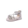 Sandali Estivi da Bambina, Scarpe Principessa con Strass per Neonati e Bambini Piccoli, Sandali Romani con Suola Morbida per Bambine Piccole e Grandi
