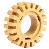 100mm 4in Grinding and Polishing Zigzag Teeth Shape Rubber Wheel Eraser(Shank)