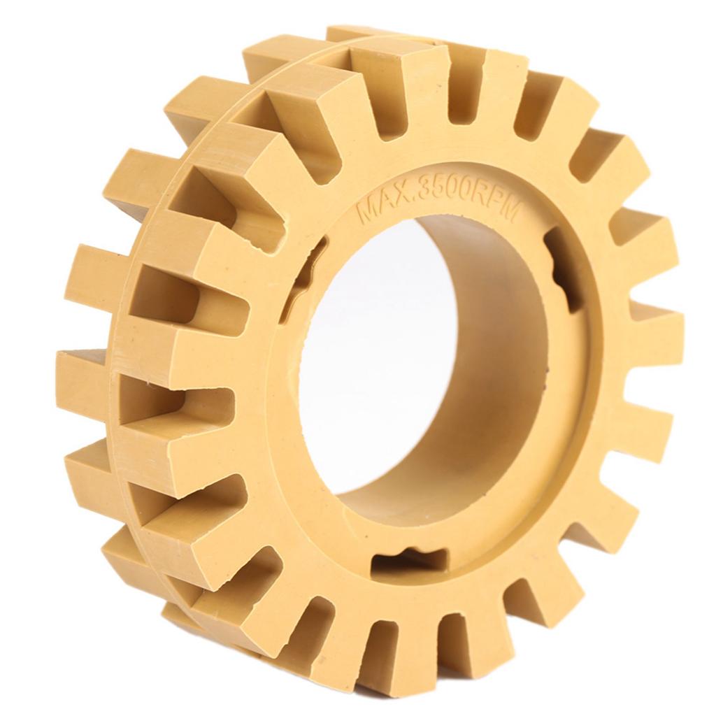 100mm 4in Grinding and Polishing Zigzag Teeth Shape Rubber Wheel Eraser(Shank)