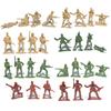 30PCS/Set Colorful Plastic Army Soldier Model Simulation Military Sandbox DIY Decorative Mutiple Poses Men Figures Statuette ZYF