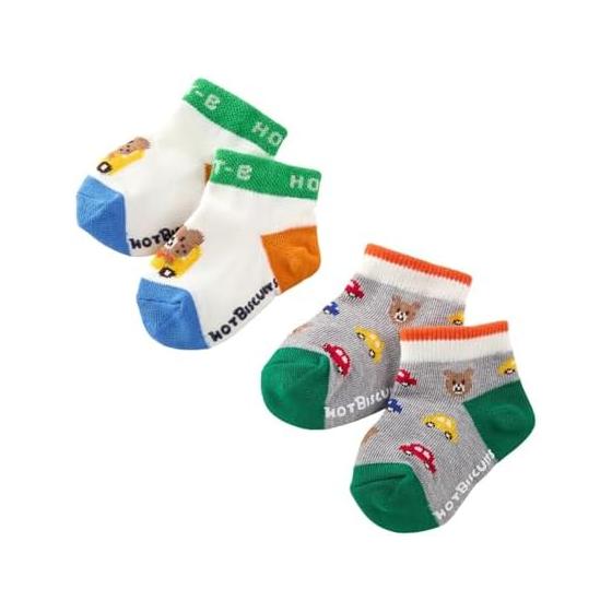 [MIKIHOUSE HOT BISCUITS] Low-cut sock pack for boys, girls, babies, kids, children s clothing 74-9637-141