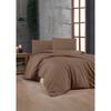 Bedding Set - 1 Duvet Cover 220 X 240 Cm + 2 Pillowcases 60 X 60 Cm - 100% Reinforced Cotton - Brown