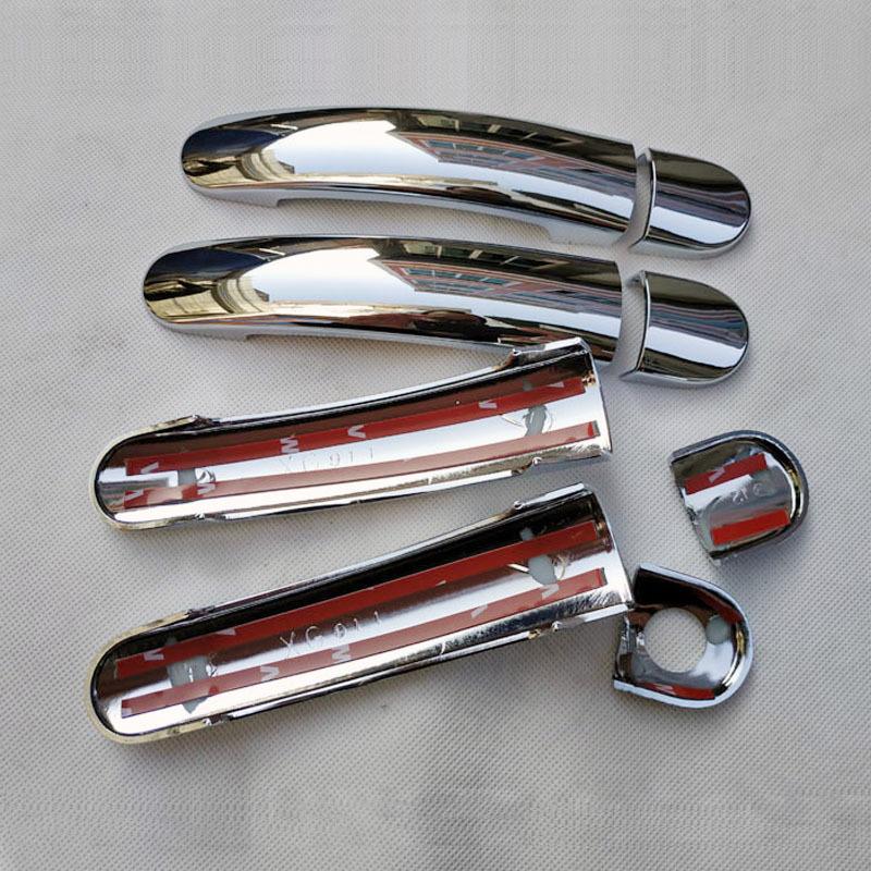 Cache-poignée de porte chromé pour Seat Ibiza 6l 6j Mk3 Mk4 Style de voiture Accessoires automobiles Plastique ABS