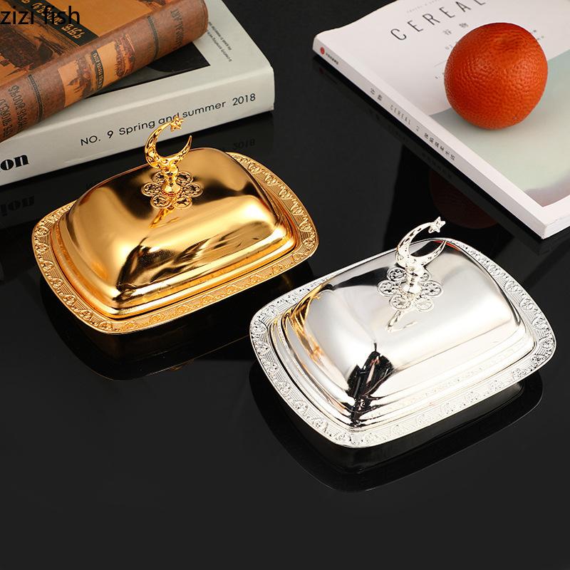 Metal Tray with Lid Dim Sum Dish Pastry Plate Fruit Plates Cake Stand Display Trays Jewelry Tray Decorative Plate Storage Trays