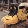 Mens Boots Casual Shoes Winter Platform Leather Designer Luxury Chelsea Cowboy Outdoor Work Safety Ankle Sneakers 2025