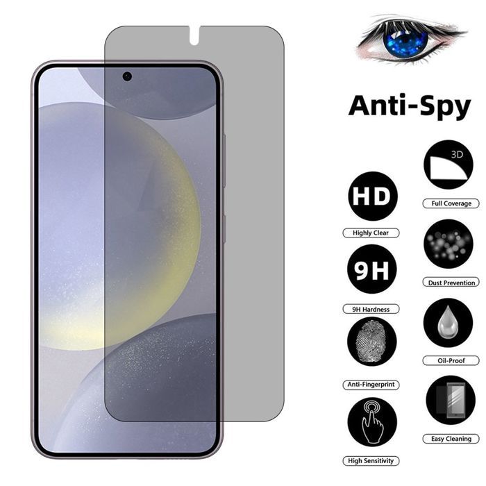 2 Verre Trempé Anti-Espion - BOOLING - pour Samsung Galaxy S24 Plus - Protection Vitre Anti-Rayures