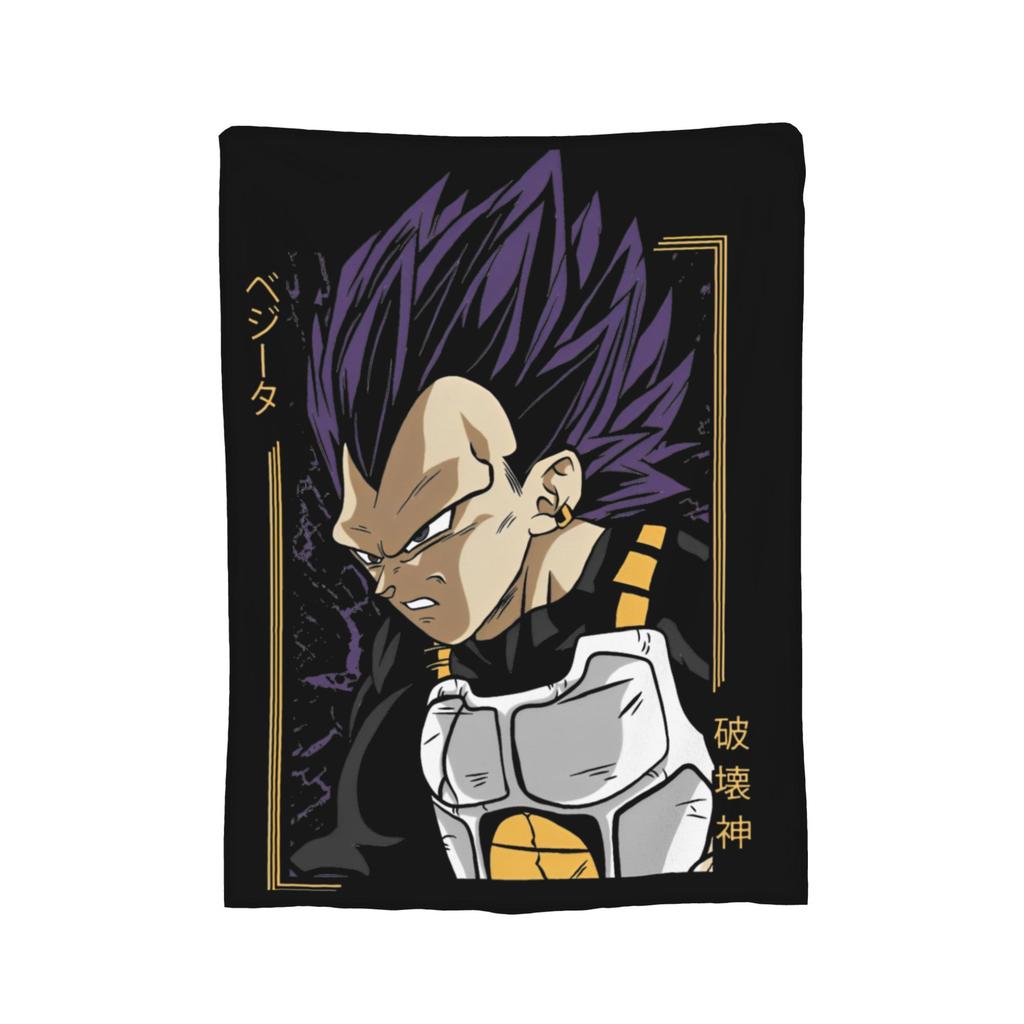 Goku Collage Flannel Blanket DBZ Japanese Anime Awesome Throw Blankets for Home Hotel Sofa 125*100cm Plush Thin Quilt,