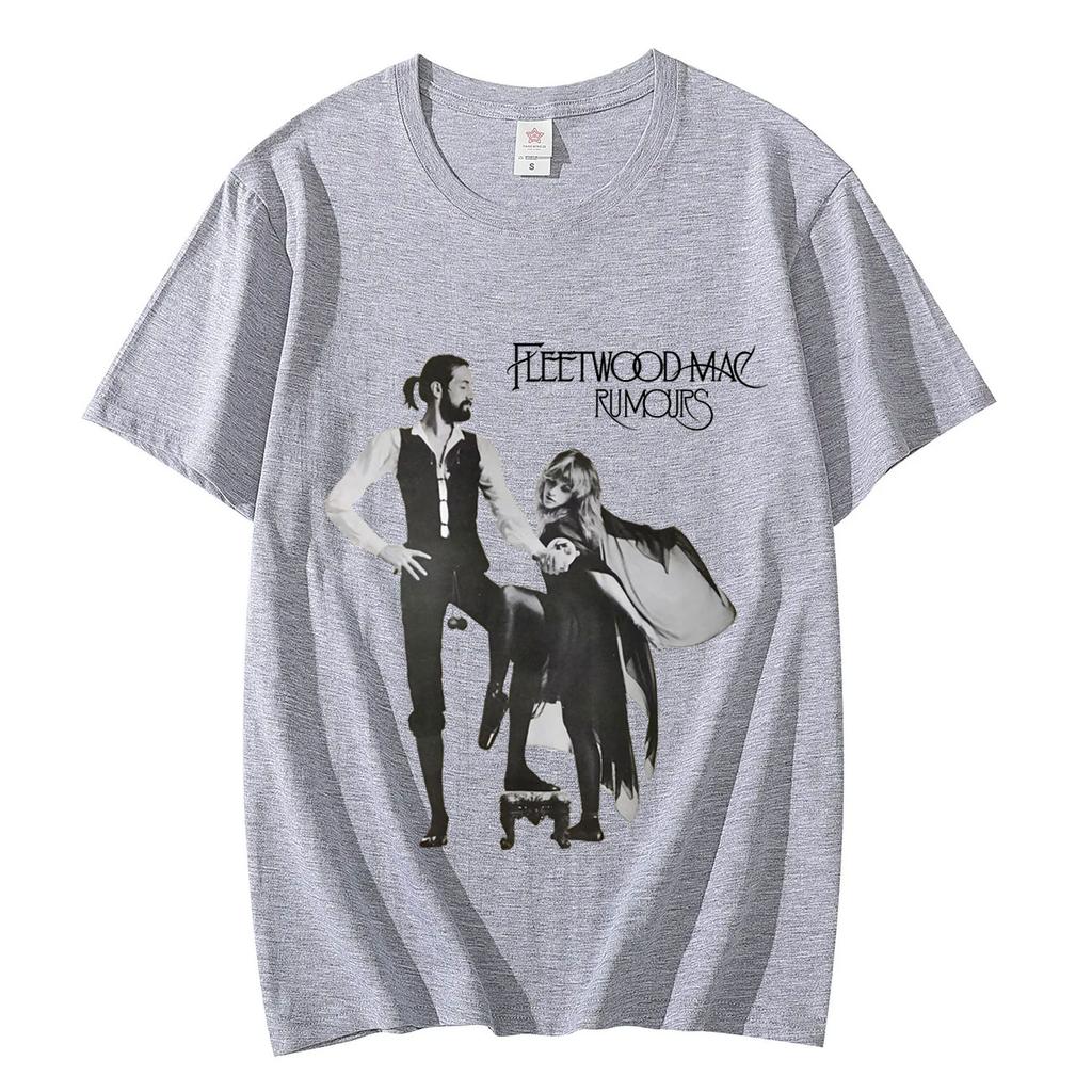Fleetwood Mac Rumours Graphic T Shirt Rock Hip Hop Vintage Short Sleeve Tshirt Mens Womens High Street Fashion Trend Tshirts