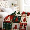 Merry Christmas Tree Flannel Blankets Warm Winter Travel Bedroom Sofa Bithday Gifts For Kids Soft Throw Blanket