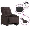 Vidaxl Lift-up Massage Chair, Electric, Reclining, Dark Brown