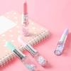 6 Stück Lippenstift-Form Gelstift 0,5 mm Schreibstift Neuheit Gel-Tinte Stift Süßer Neutraler Stift für Schule Büro und Zuhause