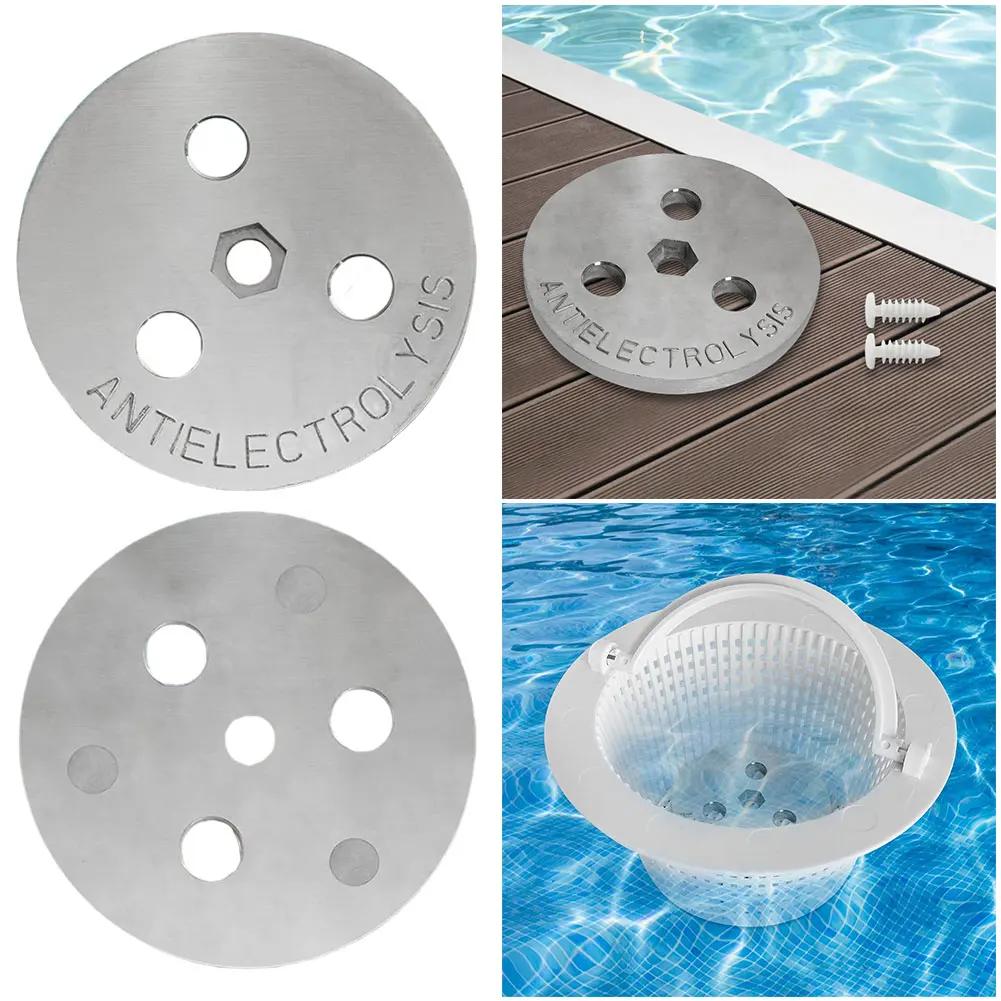 Pool Skimmer Zinc Anode Weight Plate Anti-Electrolysis Weight Pool Skimmer Basket Weight Keep Your Skimmer Basket in Place