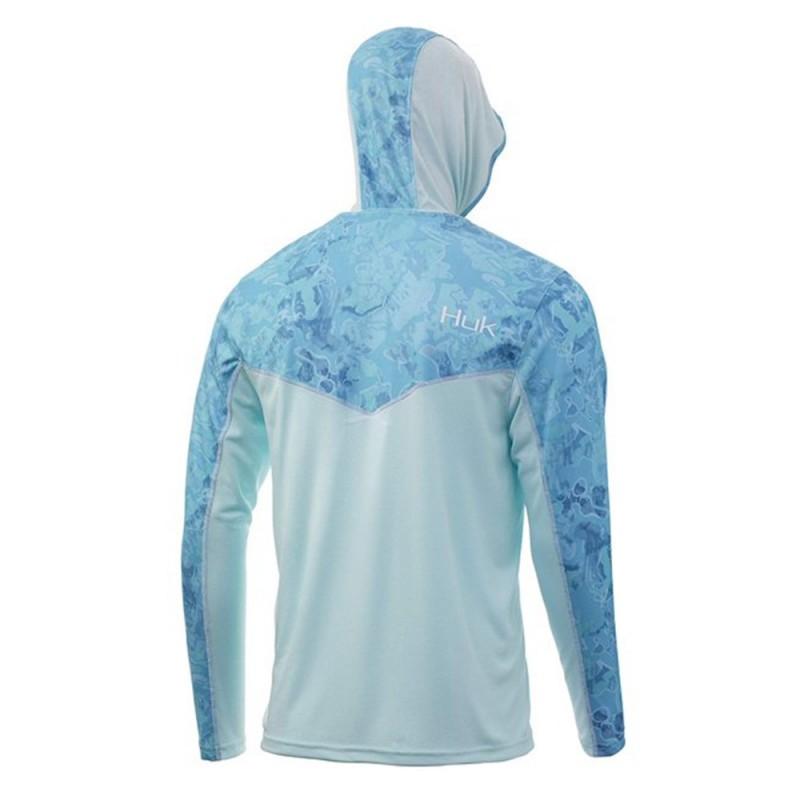 Mens Womens UPF 50 Quick Dry Hooded Fishing Shirt Long Sleeve Sun Protection Outdoor Sport Top