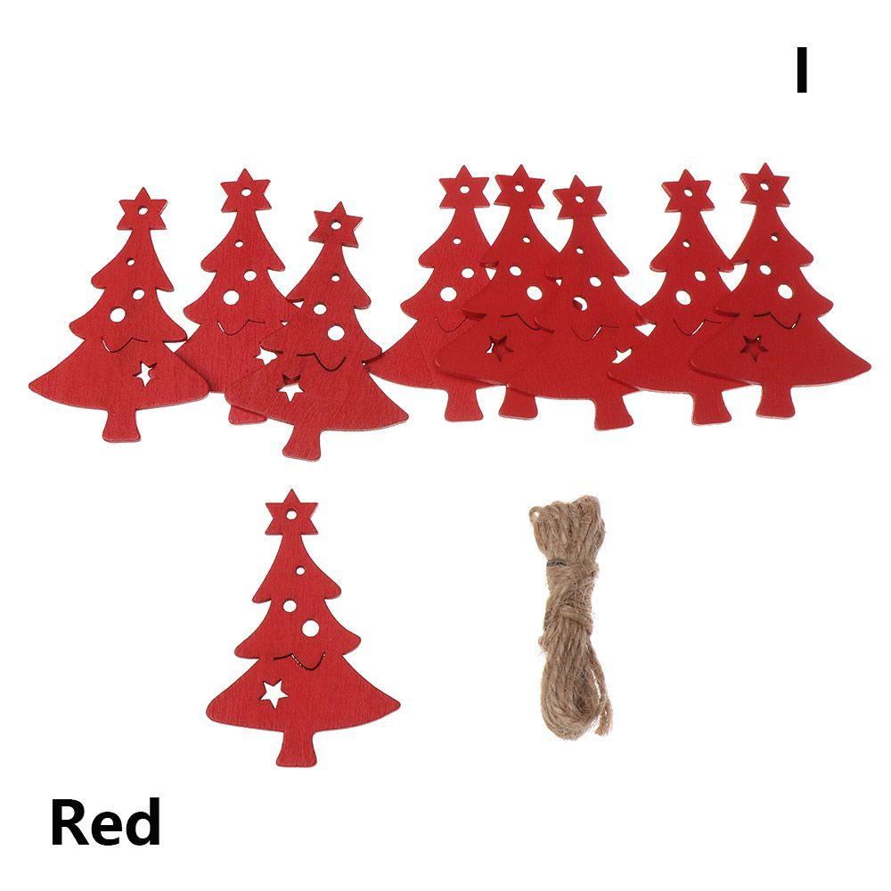 Drop Pendant Home Decor Xmas Hanging Santa/Elk/Angel Wooden Ornaments  Christmas Tree Decoration