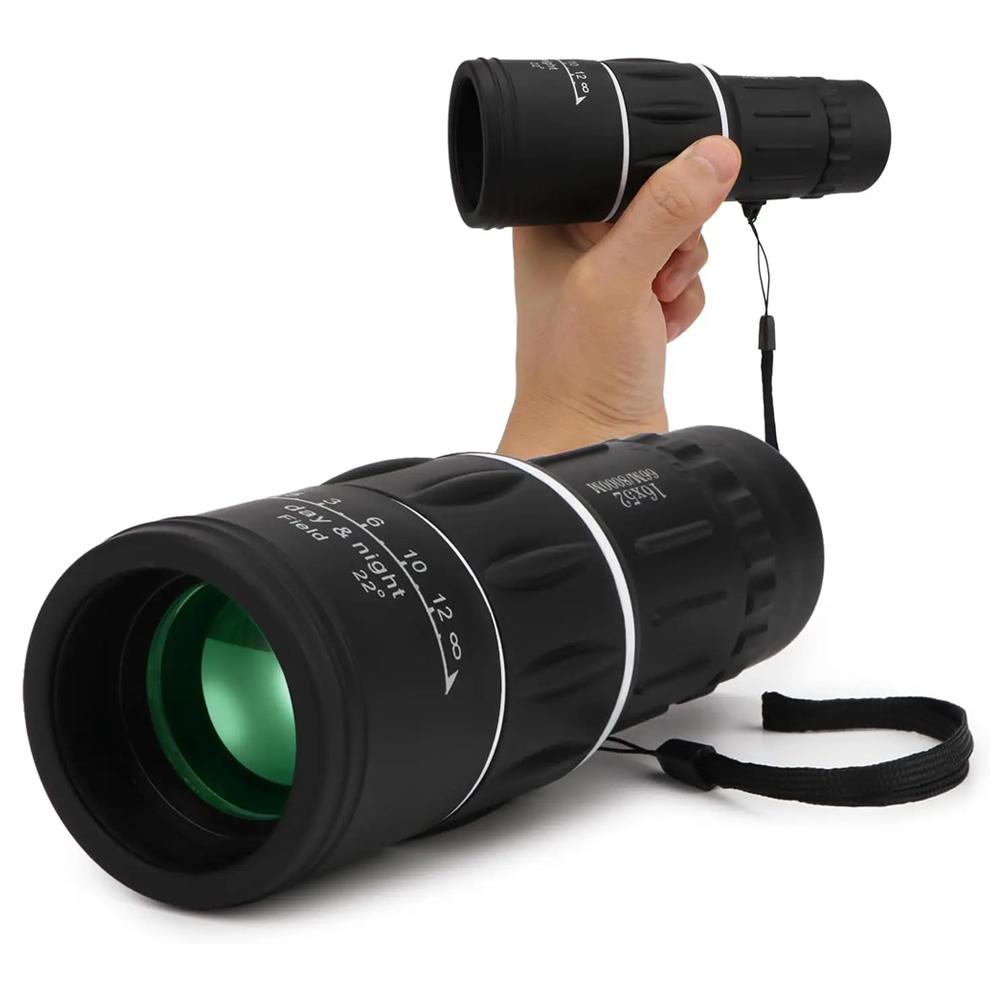 16x52 Dual Focus Monocular Upgrade Handheld Telescope 66m/8000m for Camping Concerts Fishing Hunting Spotting