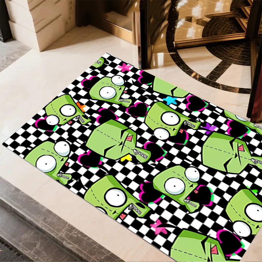 Zombie Invasion Floor Mat Perfect for Playrooms Bedrooms Balcony Study room Anti-slip Rug Anime Office Decor Wedding Party Gift