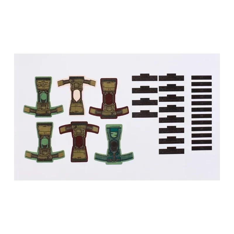 202 stuks Moderne Leger VS MH-6 Little Bird Helikopter Bouwsteen Piloot Soldaat Figuur Kinder Speelgoed Kleding Sticker Bedrukte Stenen