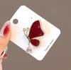Fashionable Butterfly Enamel Gemstone Brooch, Anti-exposure Pin for Women, Metal Button To Fix Clothes, Wedding Party Gift