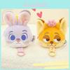 Adorable Disney Zootopia Judy And Nick Plush Coin Purse Keychain Cute Animal Accessory