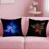 Popular Rrazerful Cushion Cover Soft  EasyWash Pillow Case  Versatile for Couch Bed Travel and Office