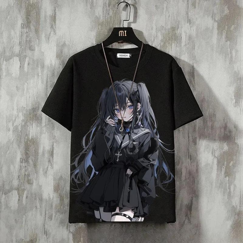 Trendy Men's T-Shirt Girly Pattern 3D Print Summer Short Sleeve T-Shirt For Women Casual Tee 3d Cartoon Tops Oversized Clothing