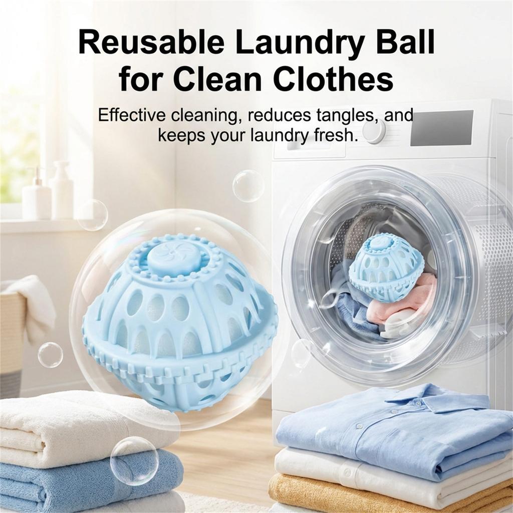 Laundry Ball For Washing Machine Anti Tangling Drum Cleaner Stain Remover Washing Ball Durable Friendly Material Compatible With