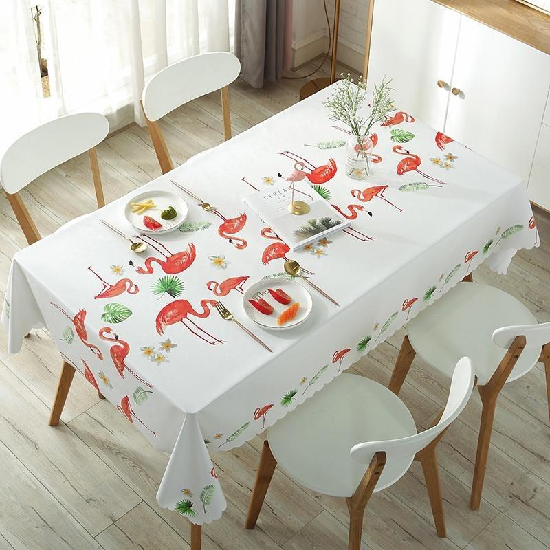 New Printe Rectangle Round Table Cloths Waterproof  Plastic PVC Oilproof Tablecloths Table Cover Home Decor Christmas Tablecloth