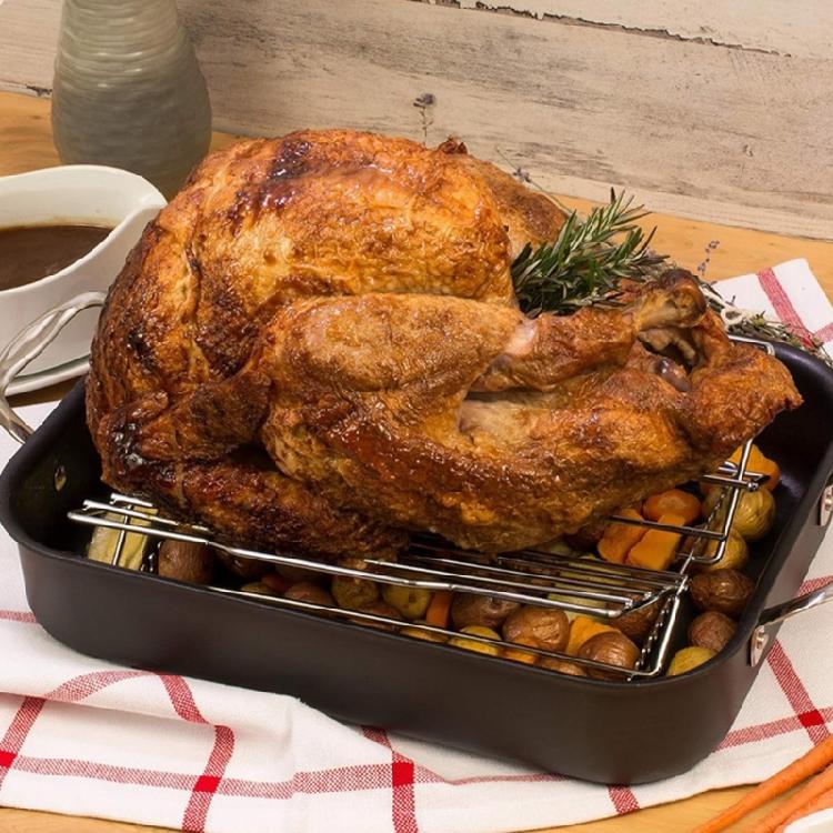 Foldable Stainless Steel Rack for Roasting Steak Ribs Turkey and Chicken Roaster Stand Multifunctional Cooking Supplies