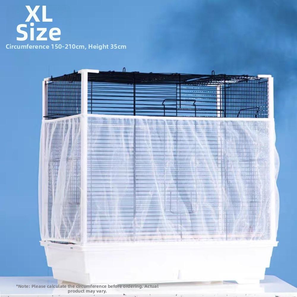 5pcs Elastic Bird Cage Cover Universal Anti Splash Guard New Carrot Cage Mesh Net  Pet Protection