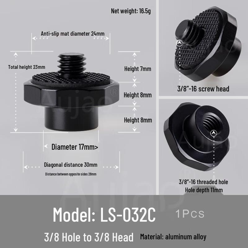 TEXIAN 3/8 Photography Equipment Adapter Screws (10-Pack)