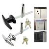For Garages For RVs Garage Door Lock Daily Security Black Waterproof Garage Door Lock Garage Door Lock Moisture Protection