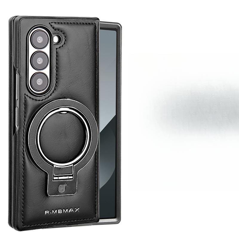 

Подходит для чехла для мобильного телефона Samsung Zfold6, держатель с магнитной адсорбцией, складная обложка Galaxy Fold5/4/3, кожаный чехол с защитой от падений Samsung Galaxy Z Fold 3