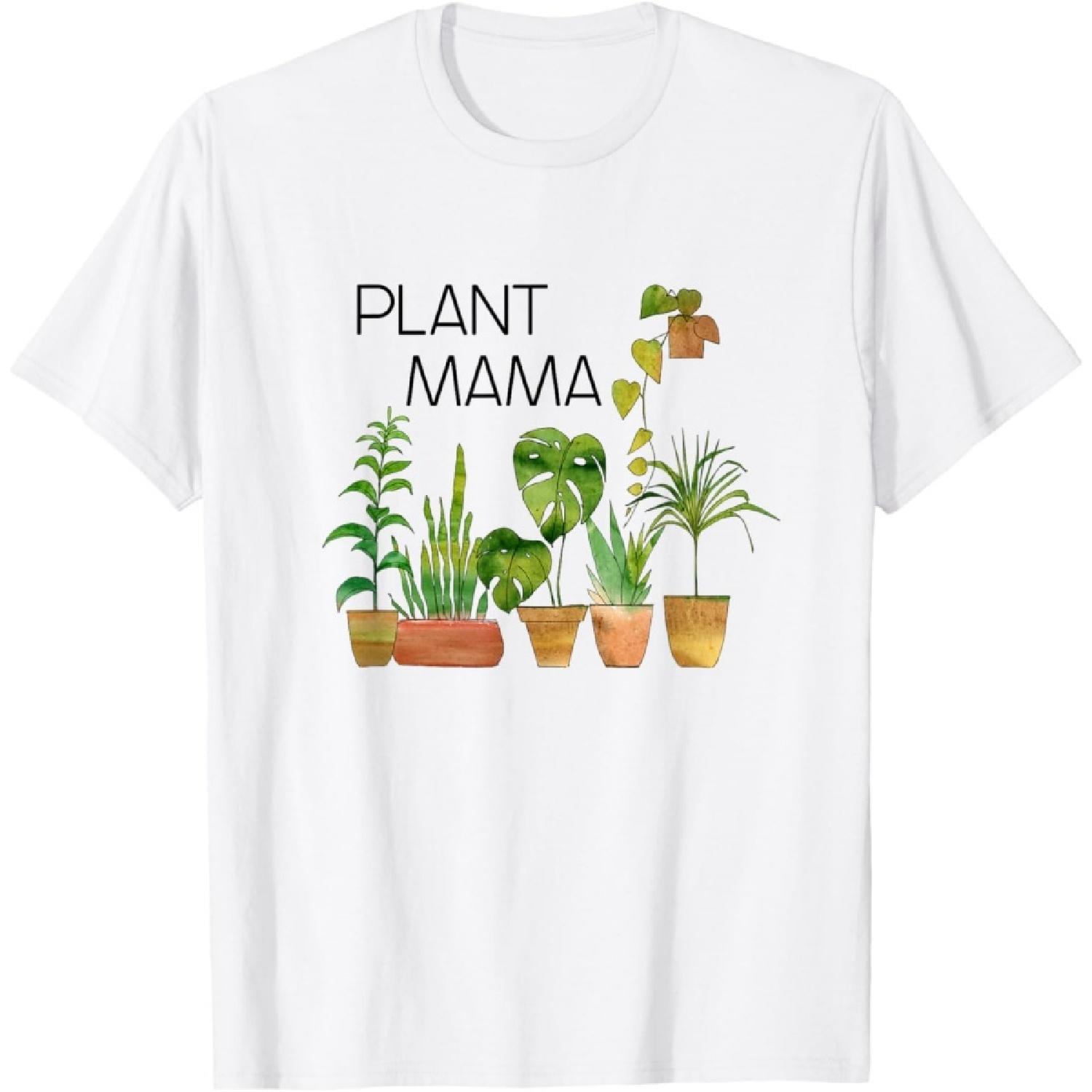 Plant Mama _ Crazy Plant Lady Monstera Mom Gift T-Shirt XXXXXL белый