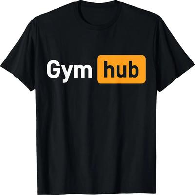 Spor Salonu Merkezi Komik Sevimli Yetişkin Yenilik Egzersiz Spor Salonu Fitness Tişörtü
