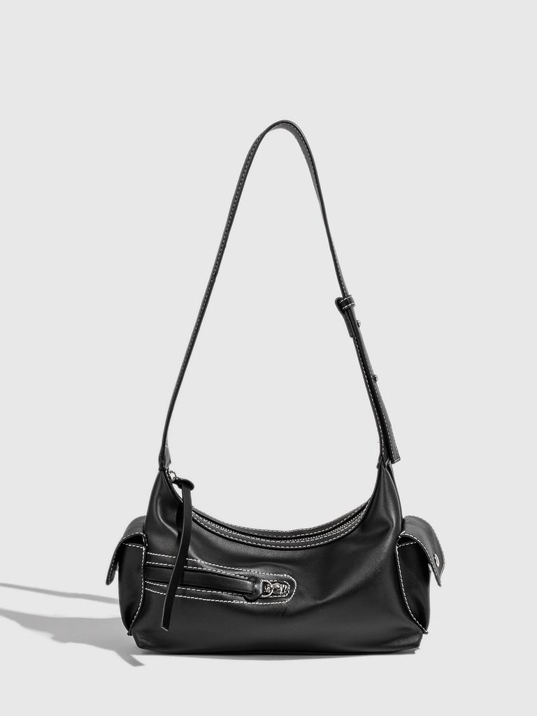 One Shoulder Crossbody Women'S Bag Cool Drag Spice Girl Locomotive Casual Armpit Bag One Shoulder Retro Texture Small Bag