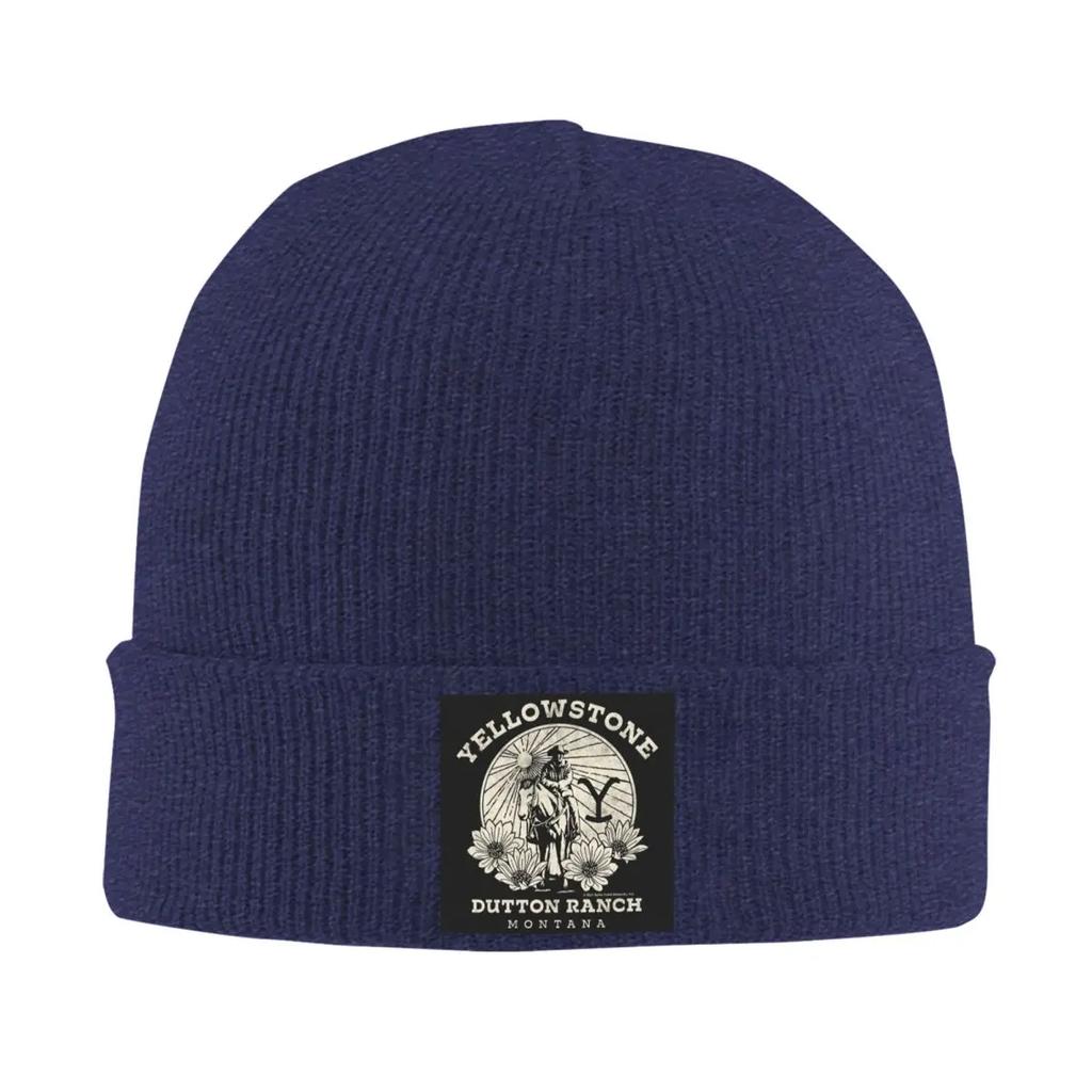 Yellowstone Dutton Ranch Warm Knitted Cap Winter Knit Bonnet Hat Skullies Beanies Hip Hop Caps for Unisex