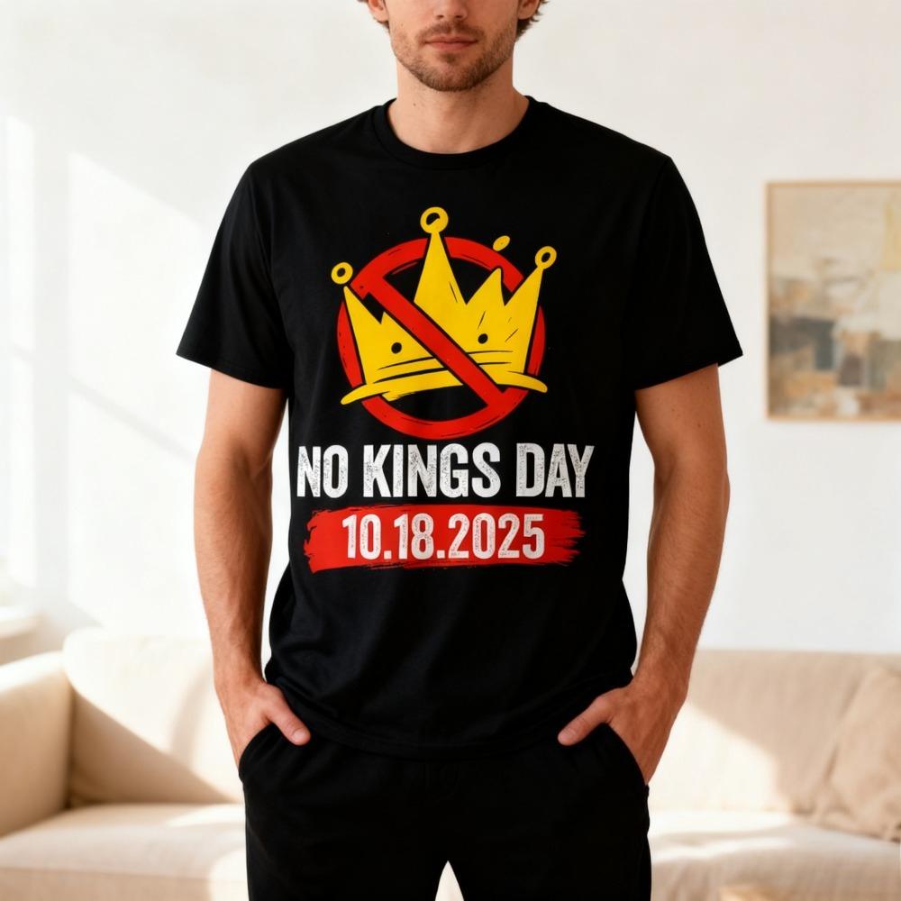 No Kings Day Patriotic Shirt No Kings 2025 TShirt Creative Design Men Women Unisex Tee Oneck Hot Sale Cotton Streetwear Tops