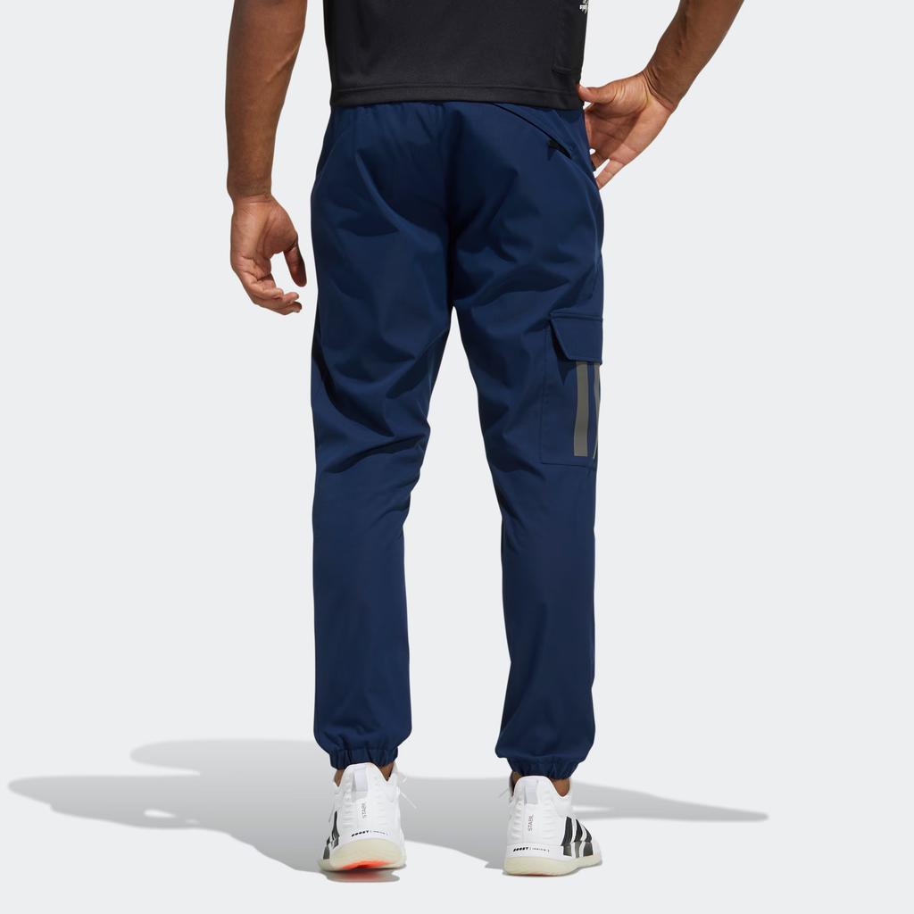 Adidas Comfortable Versatile Simple Casual Knitted Sports Pants Men Bottoms Navy-Blue H13790