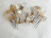 American Flower Gold Japanese Hair Graduation Dried Bridal Headdress, Flower, Clothing, Ornament, Coming-of-age Ceremony, Ceremony, Wedding,