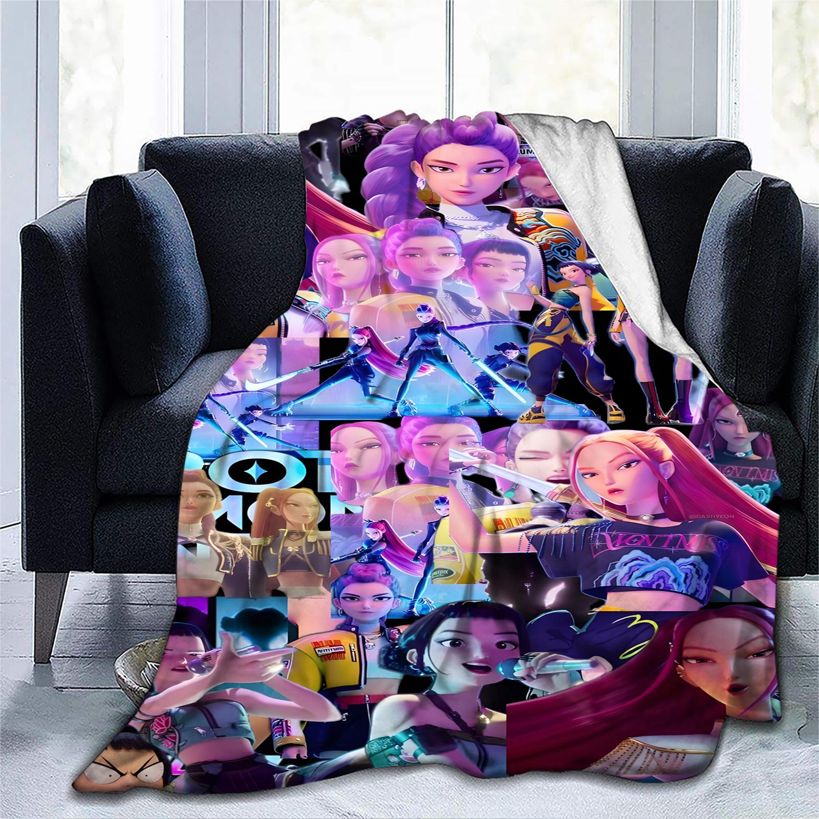 

130*150СМ Фланелевое Одеяло с Цифровой Печатью, Одеяло для Кондиционирования, Одеяло для Дивана, Подарок для Девочки One Size